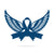 Cancer Memorial Monogram 10"X14" / Blue - RealSteel Center