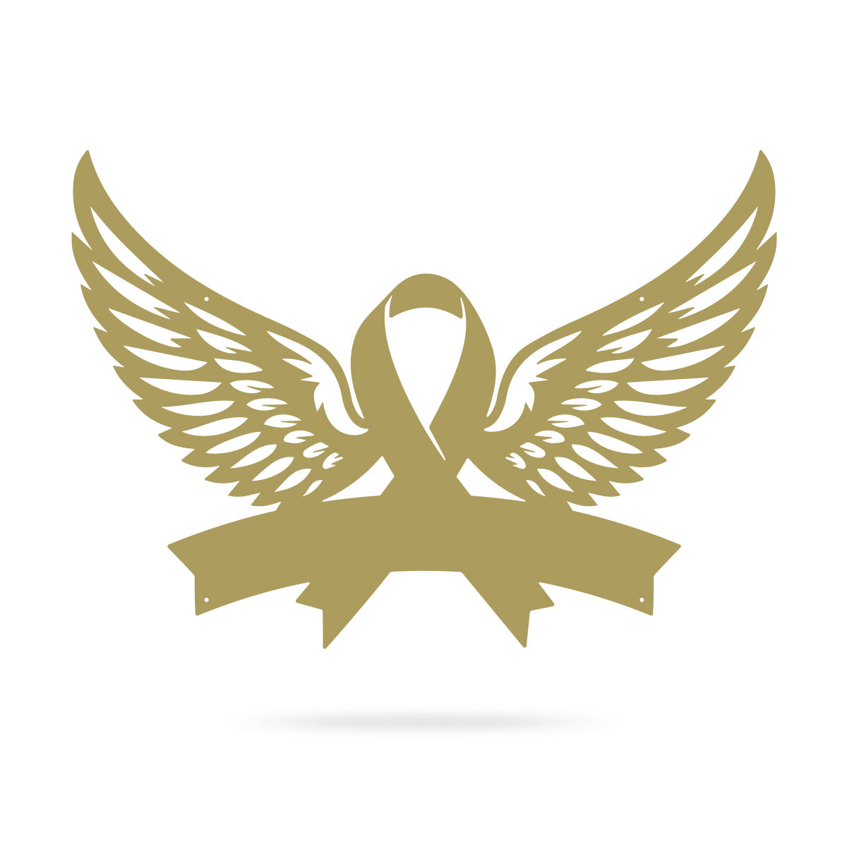 Cancer Memorial Monogram 10"X14" / Gold - RealSteel Center