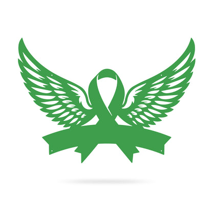 Cancer Memorial Monogram 10"X14" / Green - RealSteel Center