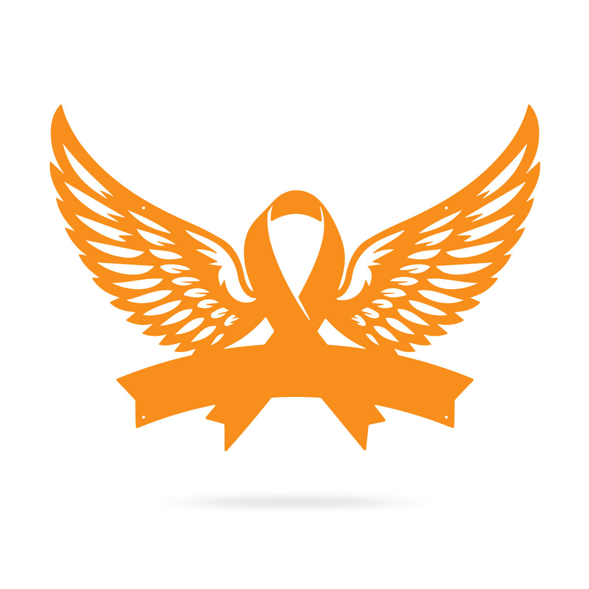 Cancer Memorial Monogram 10"X14" / Orange - RealSteel Center