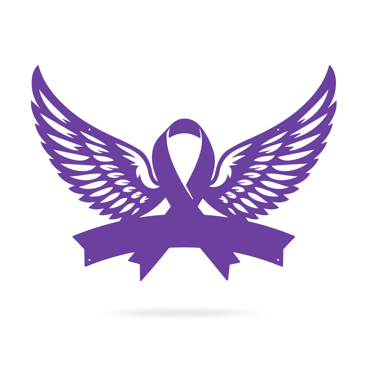 Cancer Memorial Monogram 10"X14" / Purple - RealSteel Center