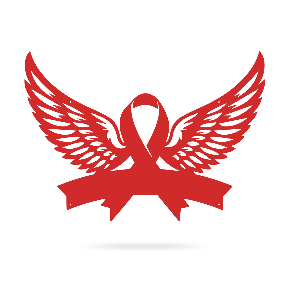 Cancer Memorial Monogram 10"X14" / Red - RealSteel Center