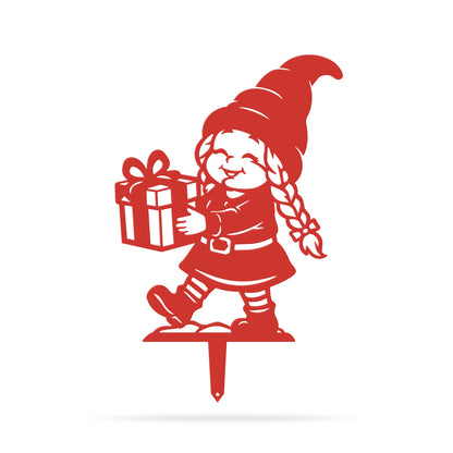 Christmas Gnomes Garden Stakes