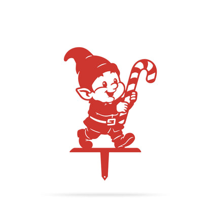 Christmas Gnomes Garden Stakes