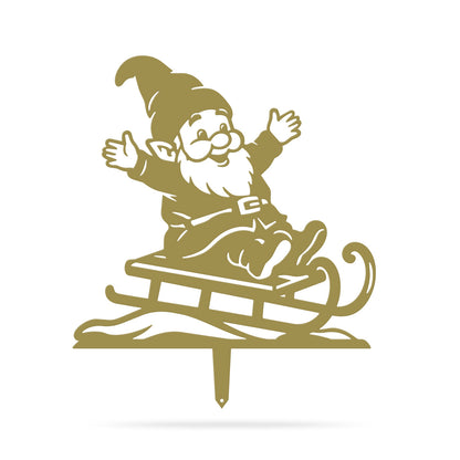 Christmas Gnomes Garden Stakes