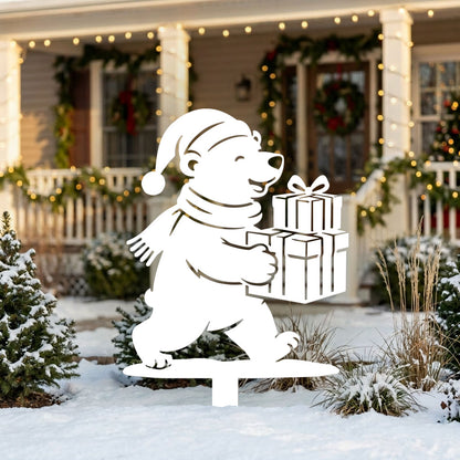 Polar Bear Garden Stakes