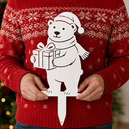 Polar Bear Garden Stakes