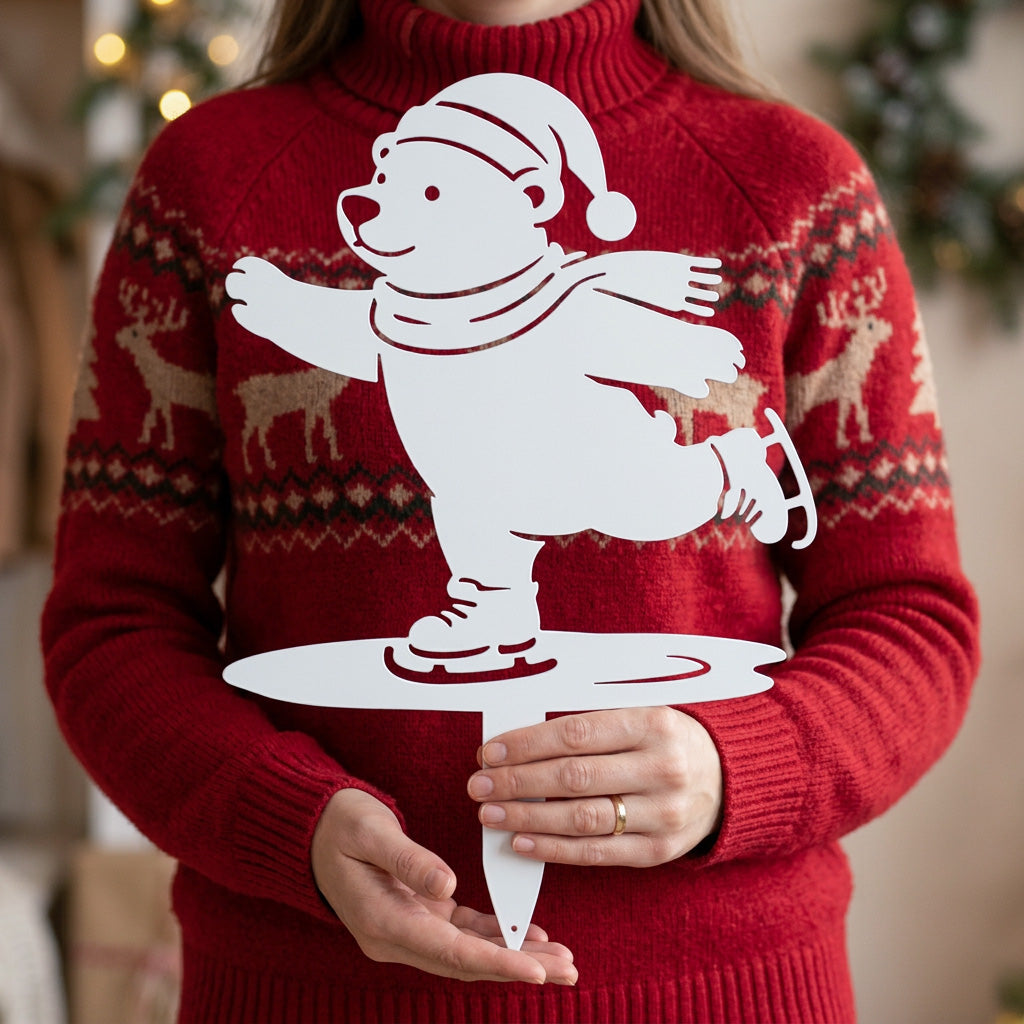 Polar Bear Garden Stakes