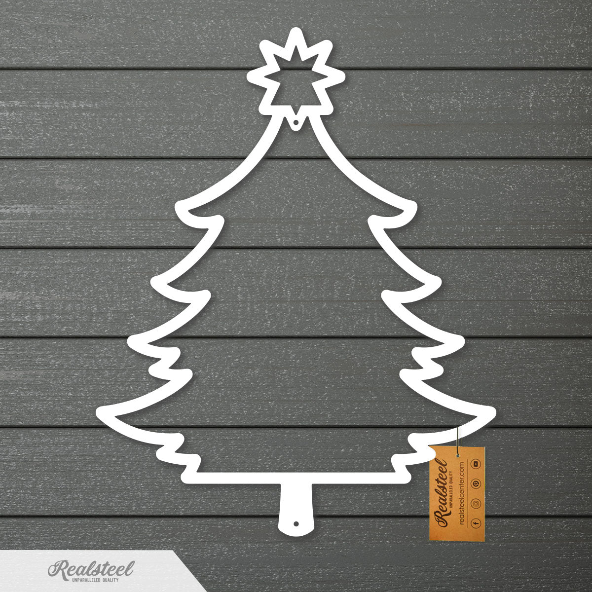 Choose Your Christmas Tree Design Type 2 / 12" / White - RealSteel Center