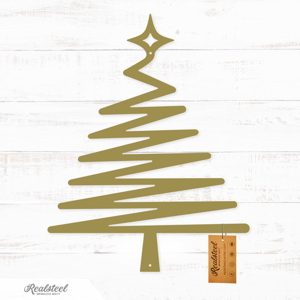 Choose Your Christmas Tree Design Type 3 / 12" / Gold - RealSteel Center