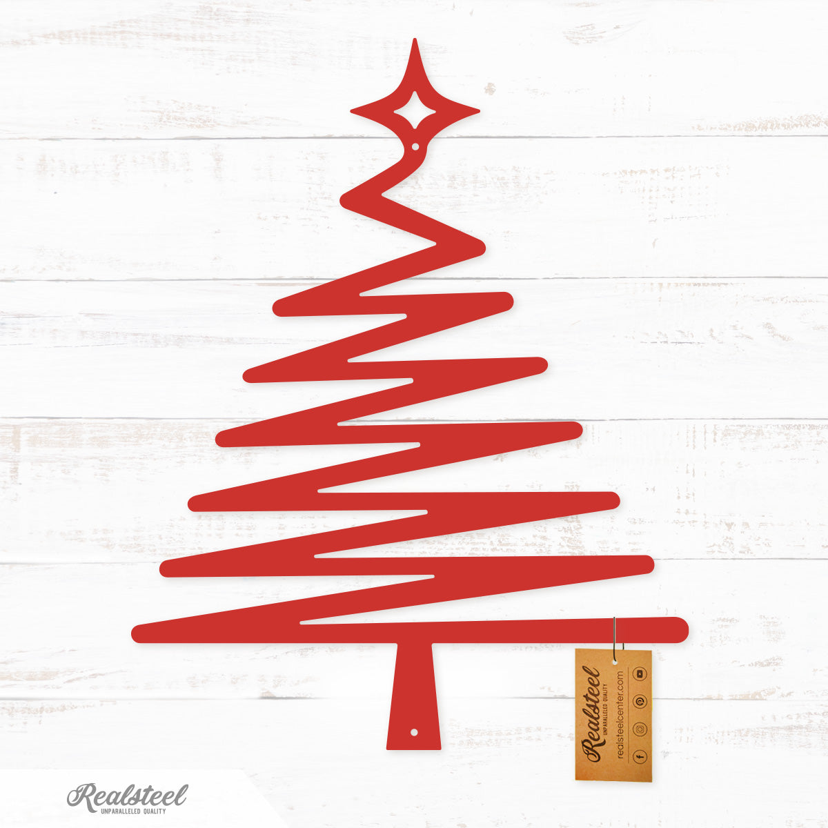Choose Your Christmas Tree Design Type 3 / 12" / Red - RealSteel Center
