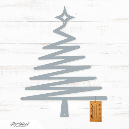 Choose Your Christmas Tree Design Type 3 / 12" / Textured Silver - RealSteel Center