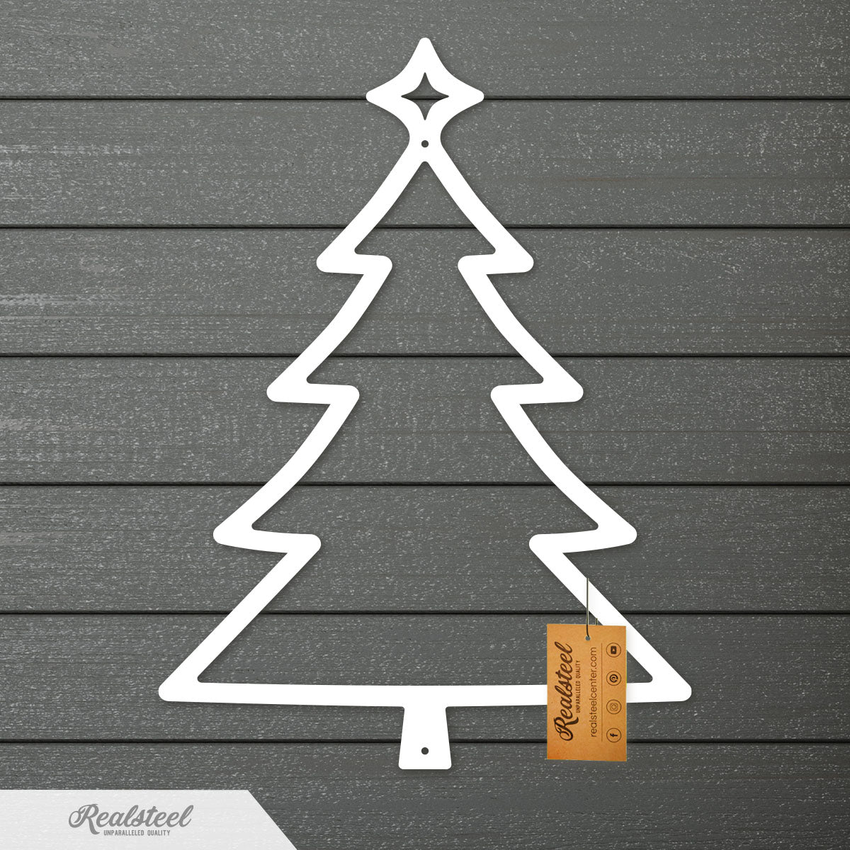 Choose Your Christmas Tree Design Type 1 / 12" / White - RealSteel Center