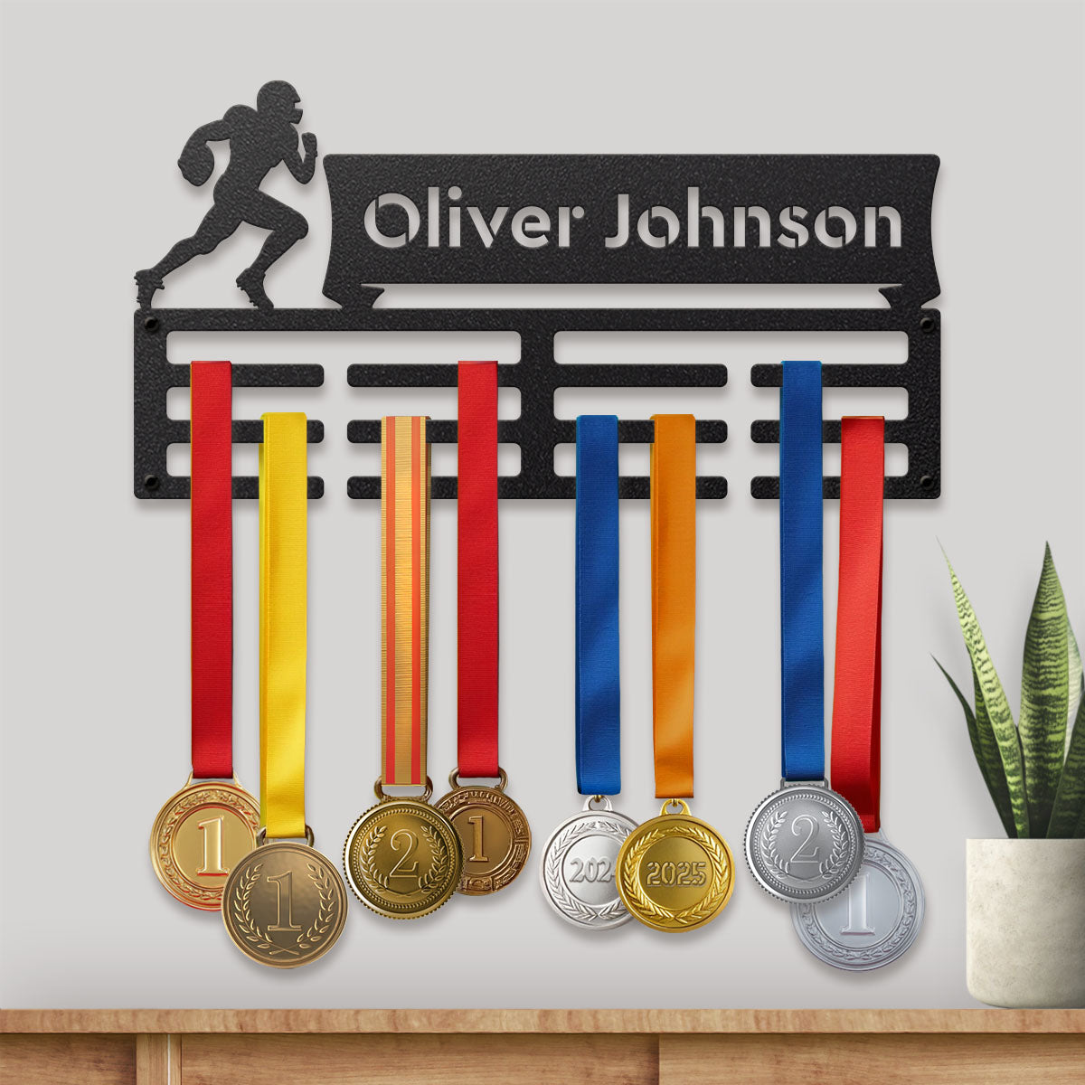 Customized Name Medal Hanger - RealSteel Center