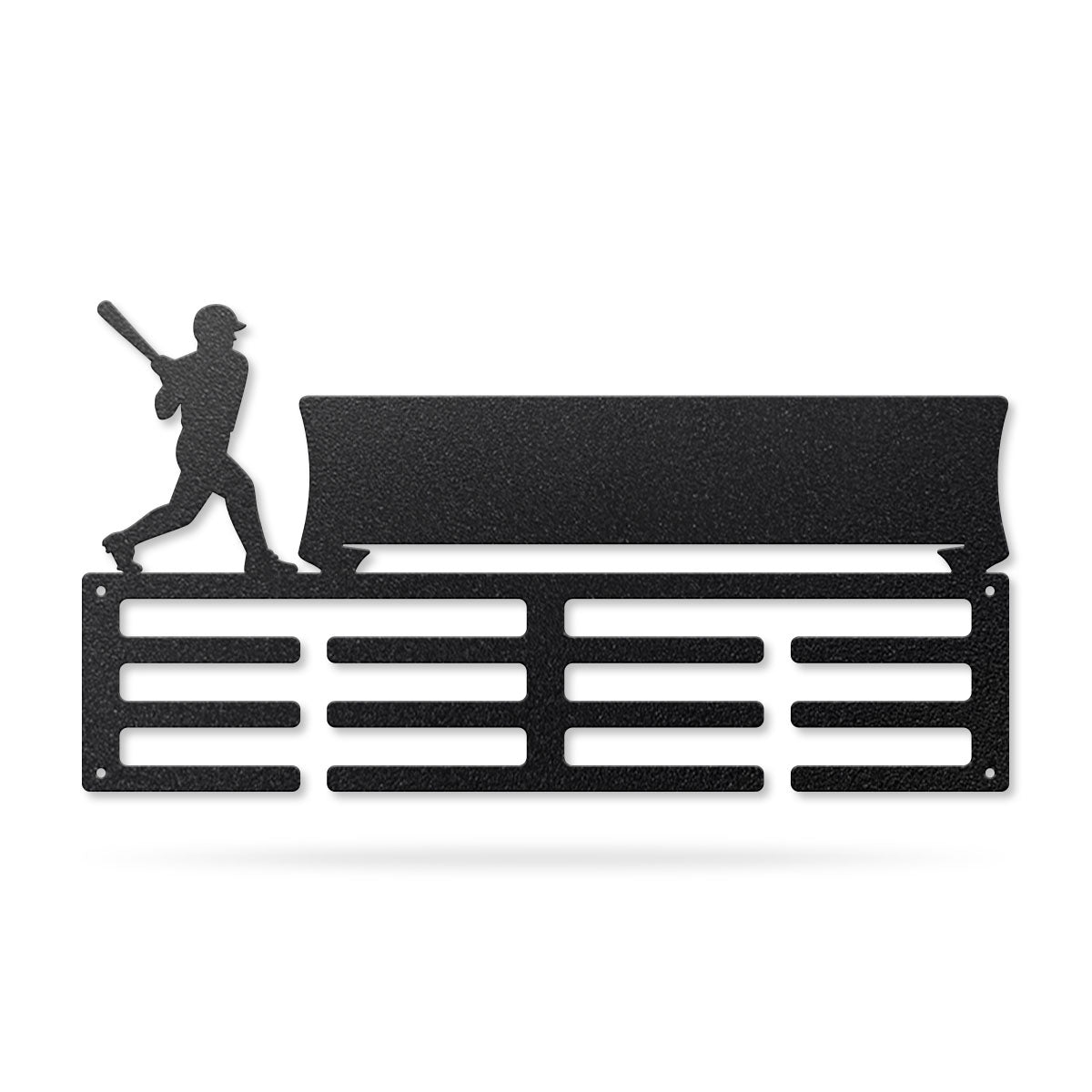 Customized Name Medal Hanger Baseball / Black - RealSteel Center