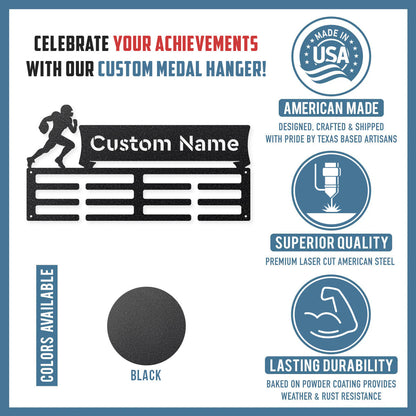 Customized Name Medal Hanger - RealSteel Center