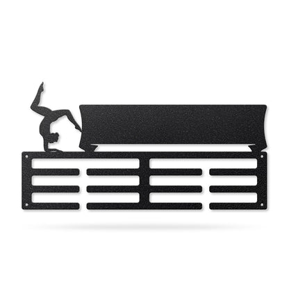 Customized Name Medal Hanger Gymnastics / Black - RealSteel Center