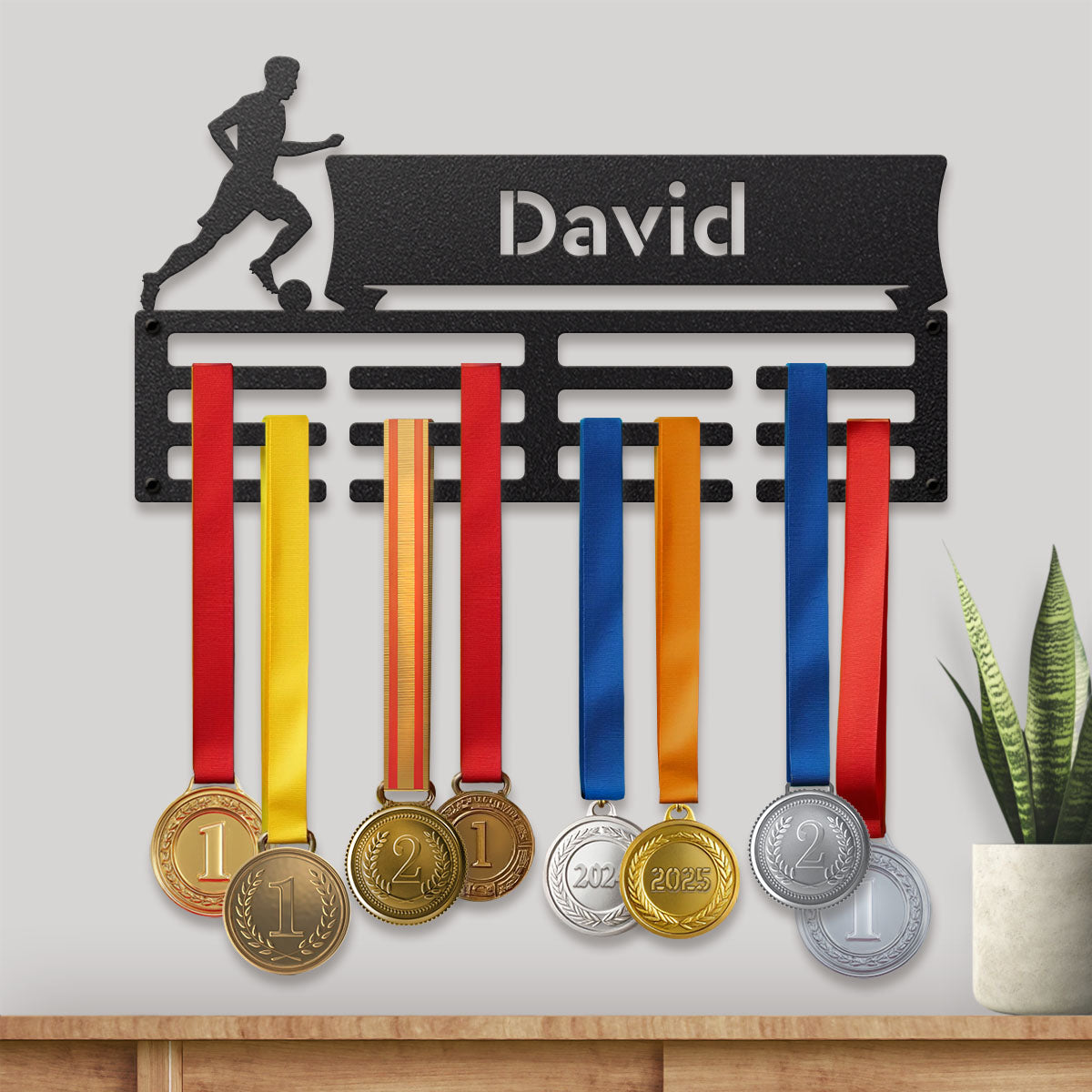 Customized Name Medal Hanger - RealSteel Center