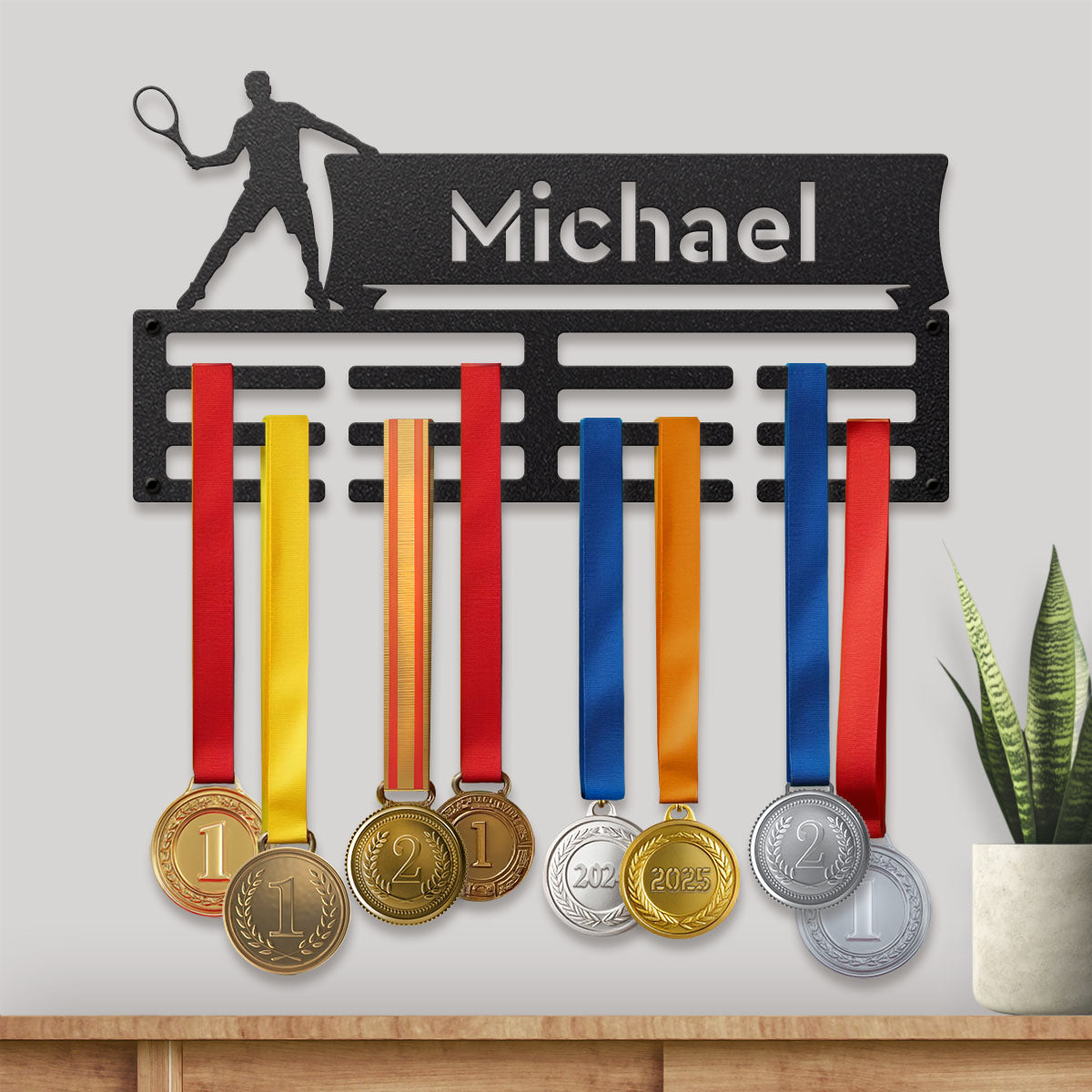 Customized Name Medal Hanger - RealSteel Center