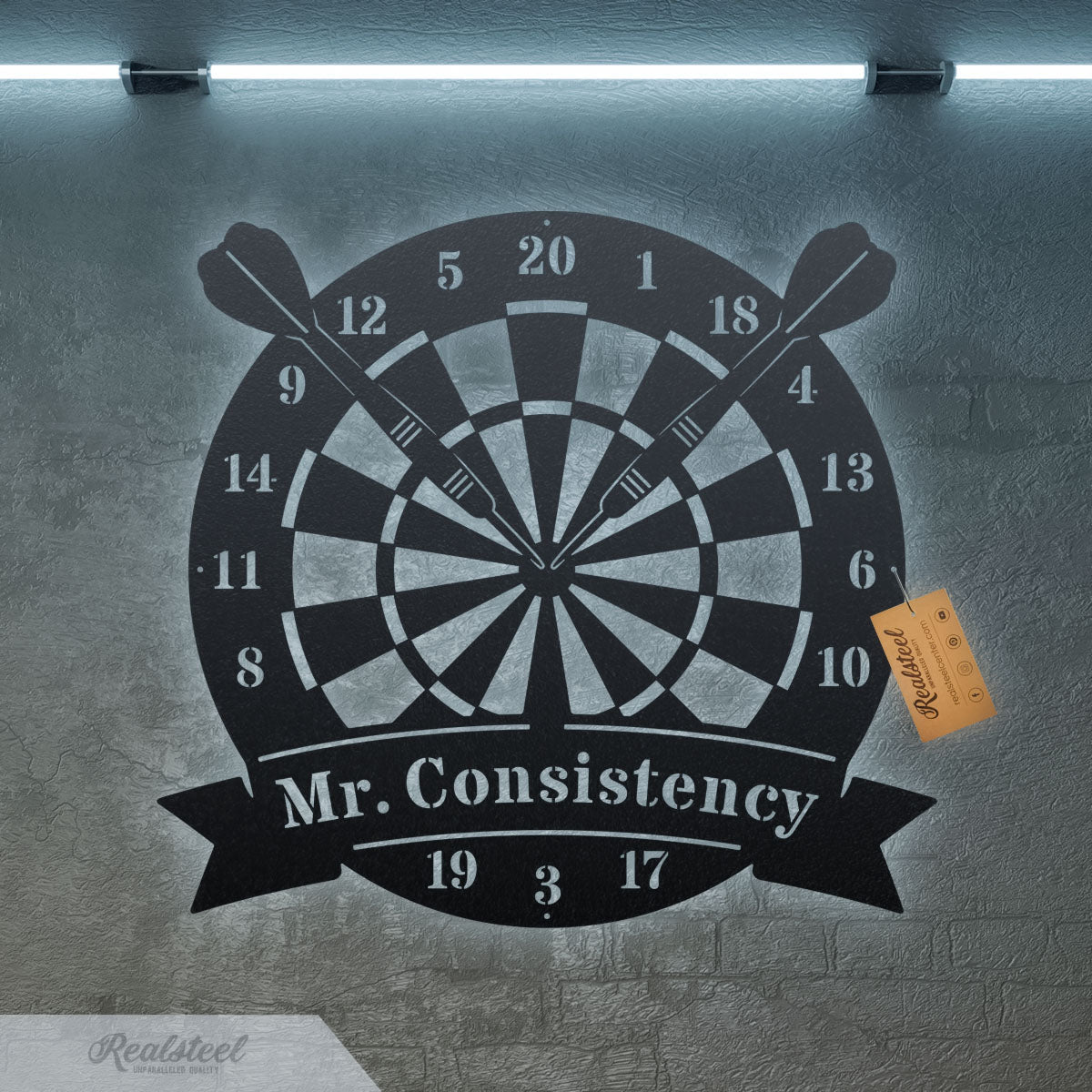 Dart Board Monogram - RealSteel Center