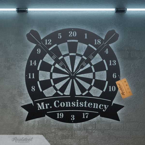 Dart Board Monogram - RealSteel Center
