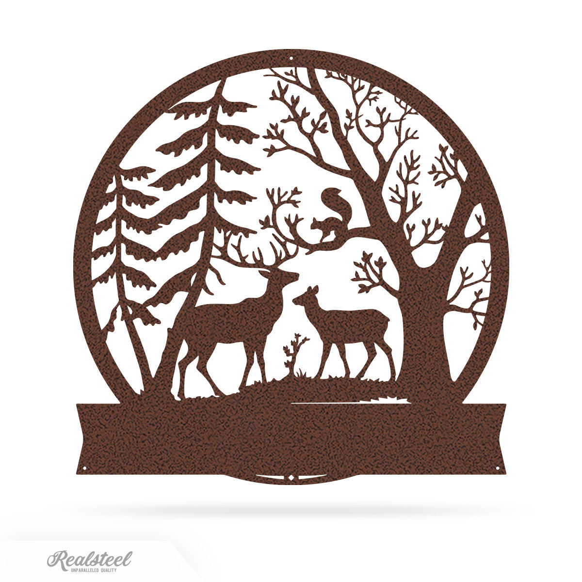 Forest Deer Monogram 18" / Penny Vein - RealSteel Center