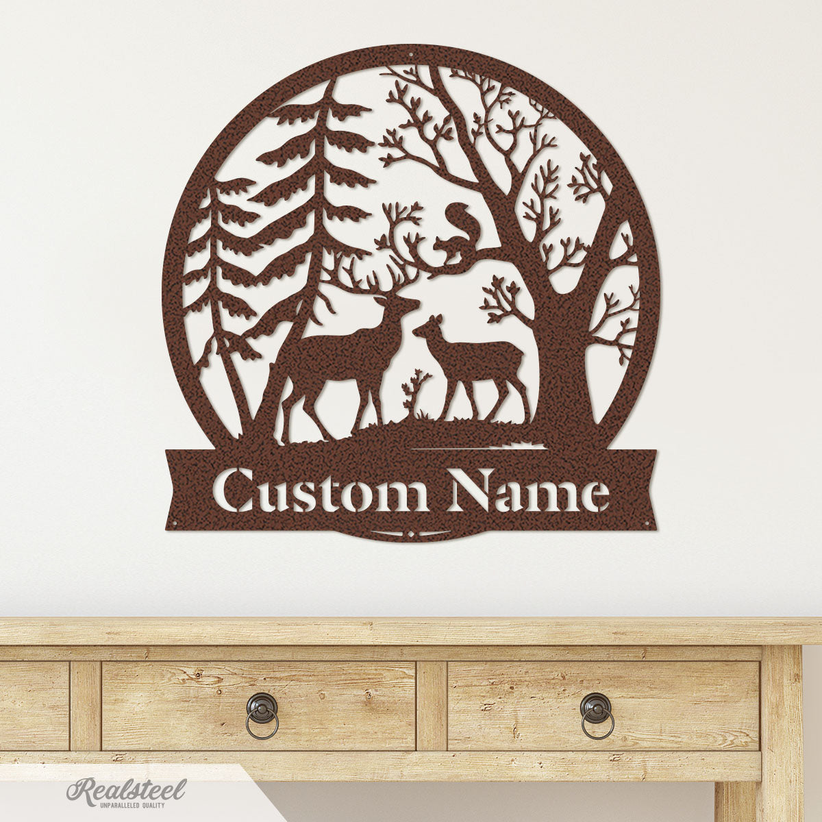 Forest Deer Monogram - RealSteel Center