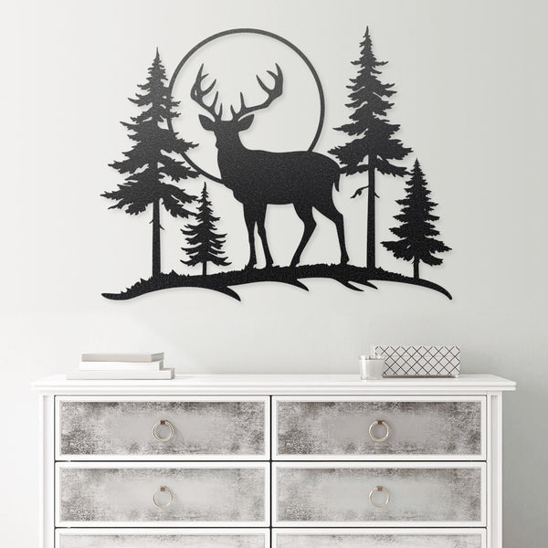 Deer Sunset Wall Decor - RealSteel Center