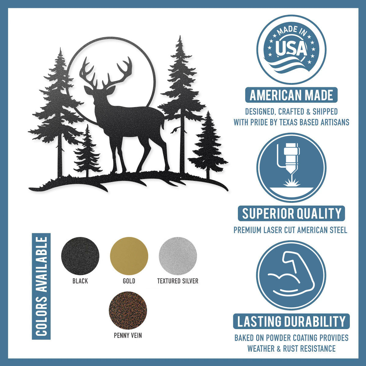 Deer Sunset Wall Decor - RealSteel Center