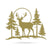 Deer Sunset Wall Decor 27” x 30” / Gold - RealSteel Center