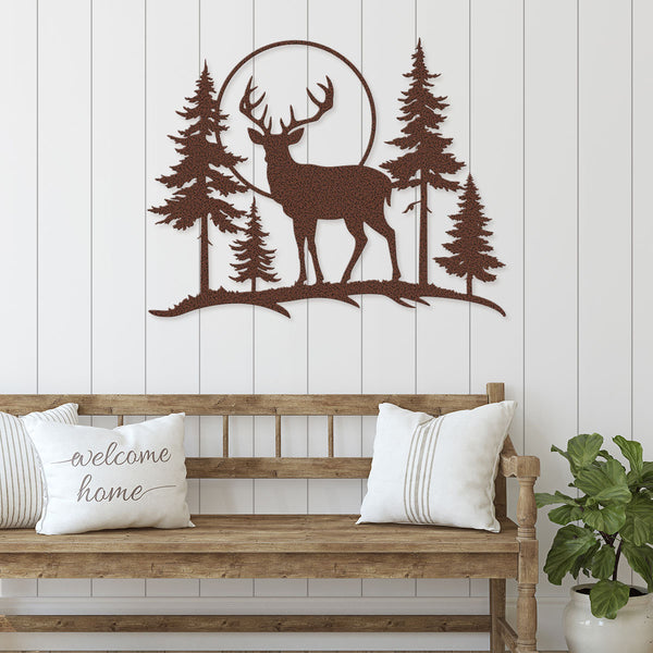 Deer Sunset Wall Decor - RealSteel Center