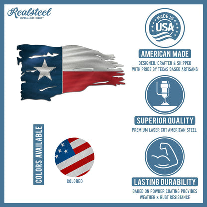 Distressed Texas Flag - RealSteel Center