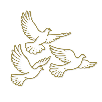 Flying Doves Metal Wall Art