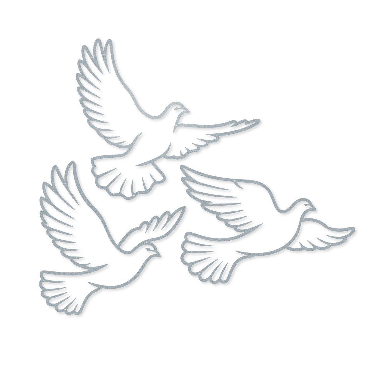 Flying Doves Metal Wall Art