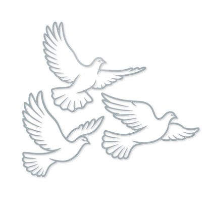 Flying Doves Metal Wall Art