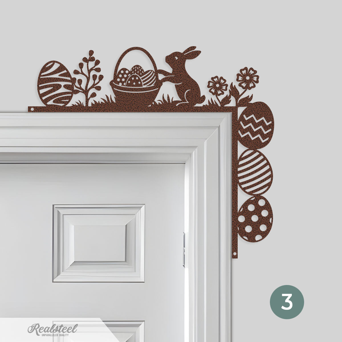 Easter Door Corner Decor Version 3 -10"x11" / Penny Vein - RealSteel Center
