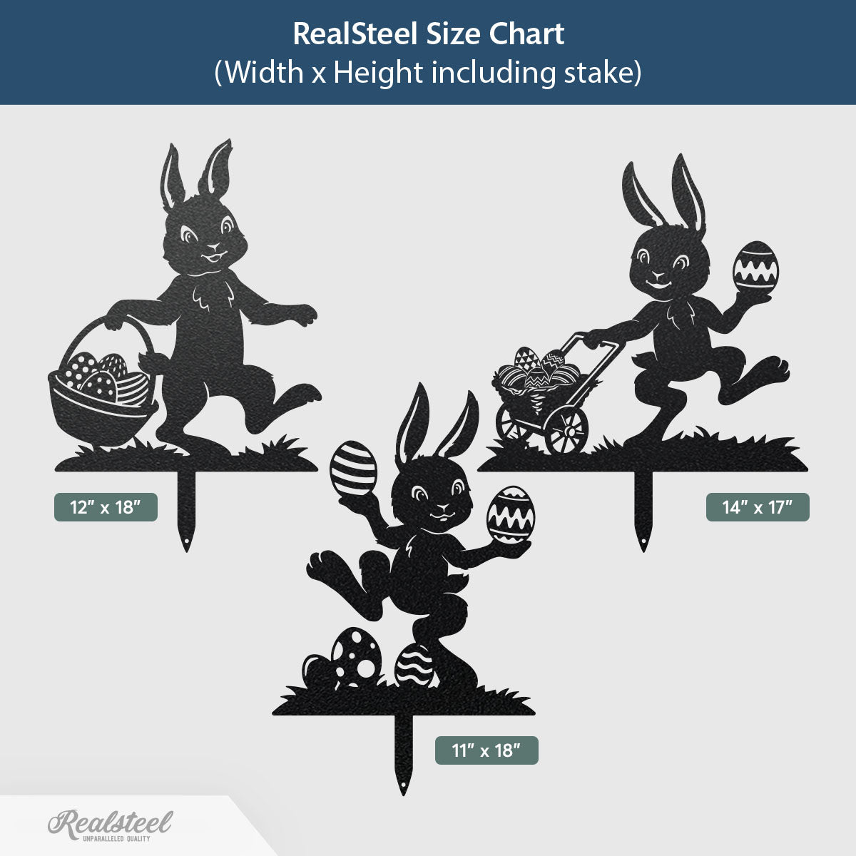 Easter Bunny Garden Stakes - RealSteel Center