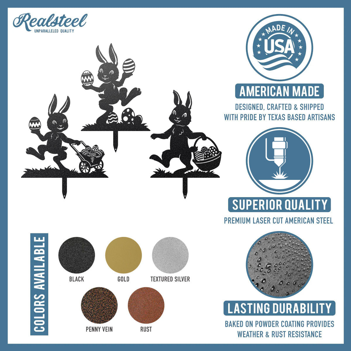 Easter Bunny Garden Stakes - RealSteel Center