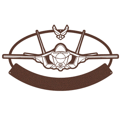 Fighter Jet Monogram 10.2” × 18” / Penny Vein - RealSteel Center