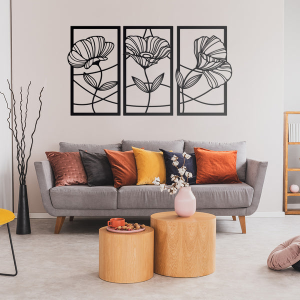 Flower Panel Decor Wall Art  - RealSteel Center