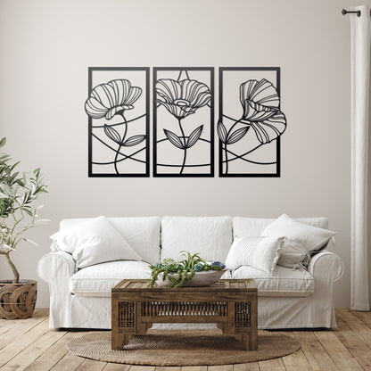 Flower Panel Decor Wall Art  - RealSteel Center
