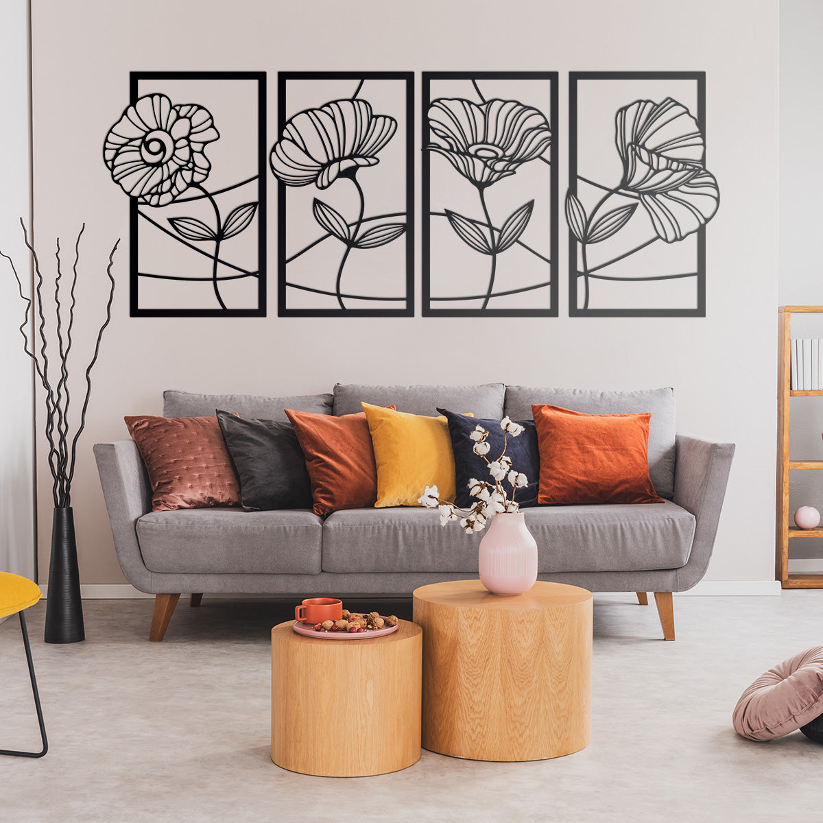 Flower Panel Decor Wall Art  - RealSteel Center