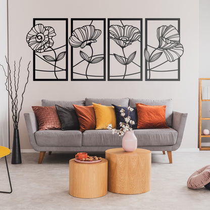 Flower Panel Decor Wall Art  - RealSteel Center