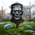 Halloween Monster 4-Pack Garden Stakes | Dracula, Frankenstein, Wolfman, & Mummy Individual Frankenstein - 7.5" x 18" / Black - RealSteel Center