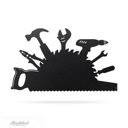 Garage Tools Monogram 10" x 18" / Black - RealSteel Center