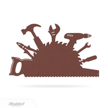 Garage Tools Monogram 10" x 18" / Rust - RealSteel Center