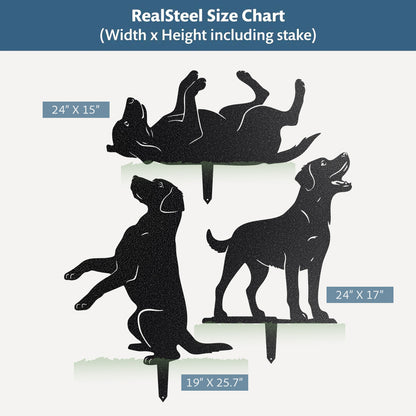 Garden Art - Dog Stakes 3 Pack - RealSteel Center