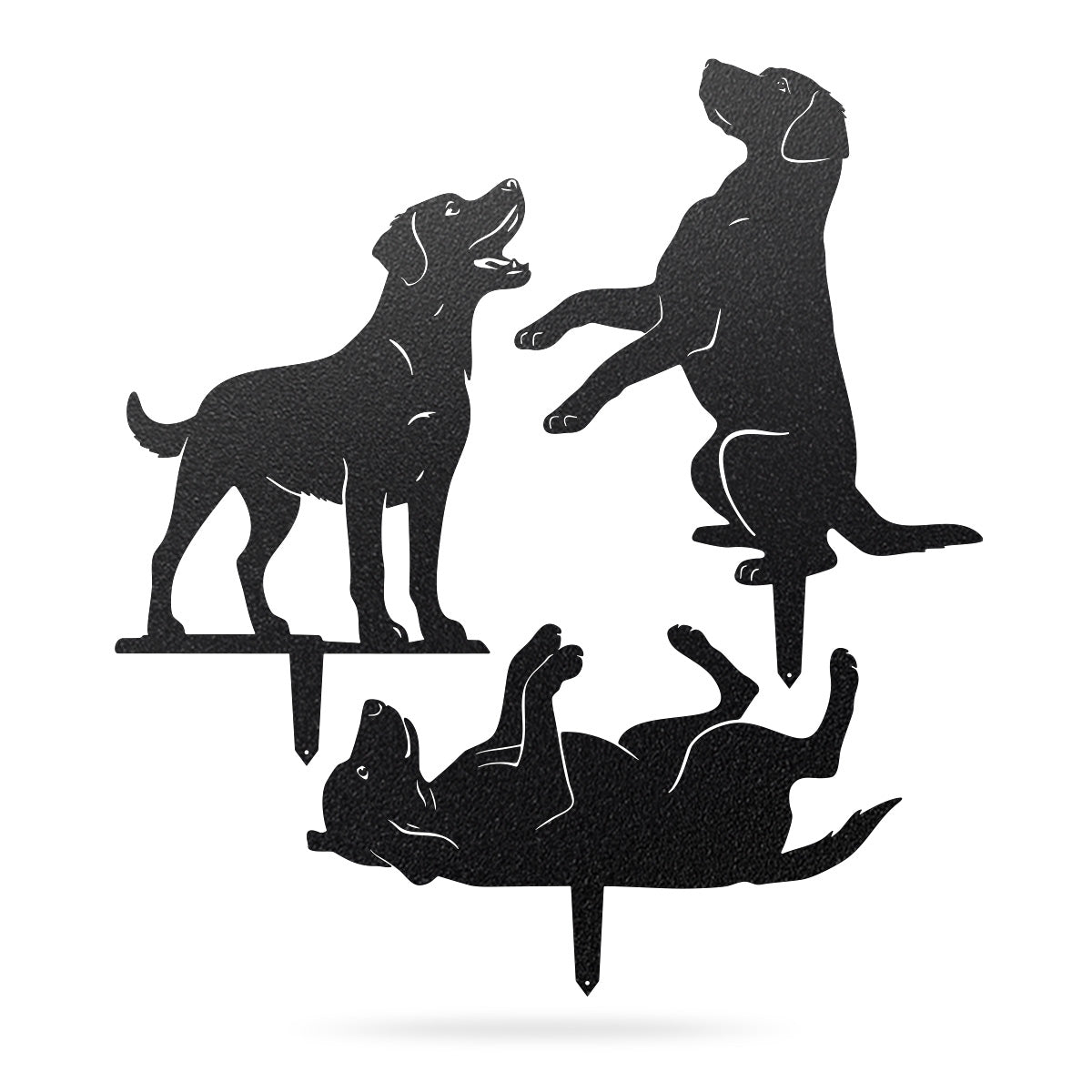Garden Art - Dog Stakes 3 Pack Assorted / Black - RealSteel Center