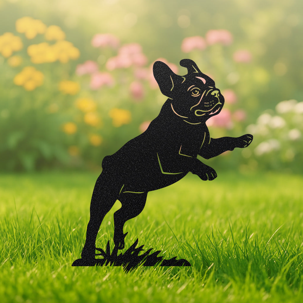Garden Art - French Bulldog Stakes 3 Pack - RealSteel Center