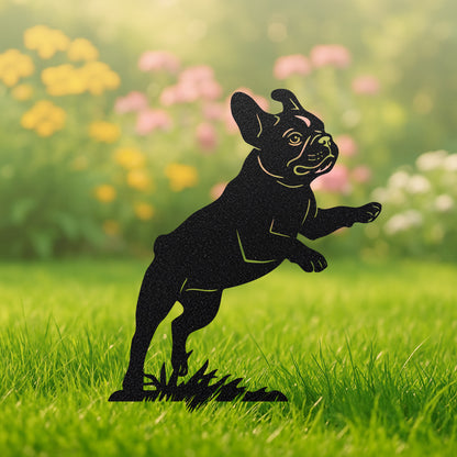 Garden Art - French Bulldog Stakes 3 Pack - RealSteel Center